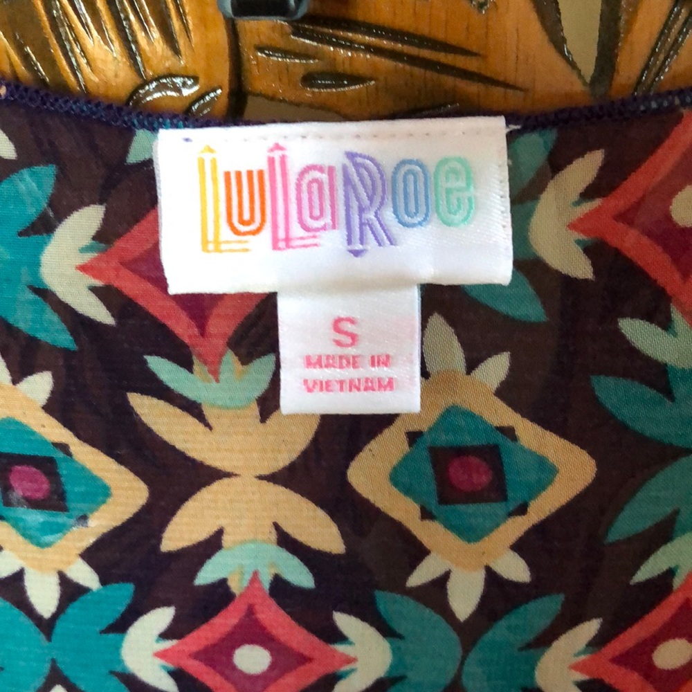 LuLaRoe Sheer Print Long Kimono Size S - Picture 2 of 3